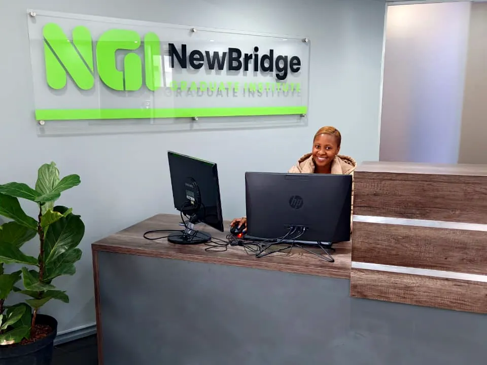 Reception desk at NGI Fourways