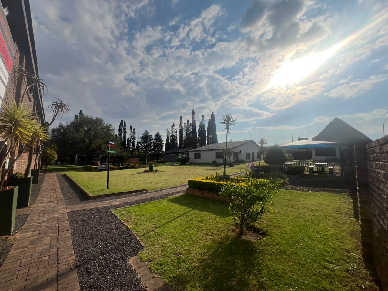 Witbank campus courtyard and landscaped gardens